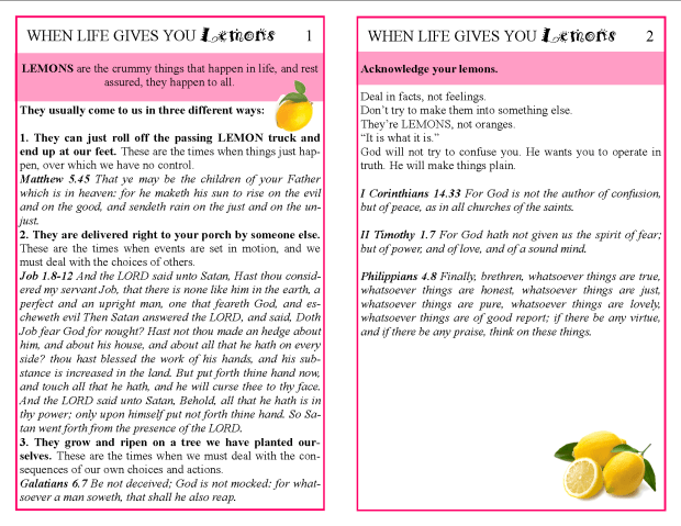 When Life Gives You Lemons 1-2