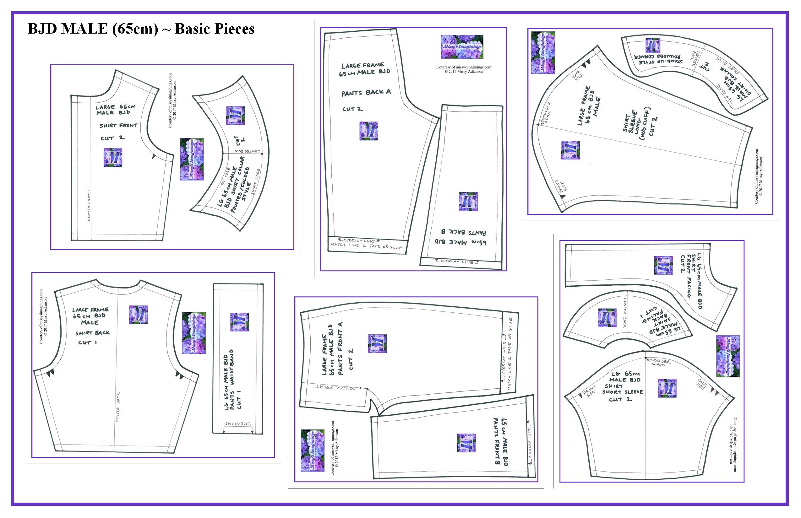 BJD MALE 65cm Basic Pieces
