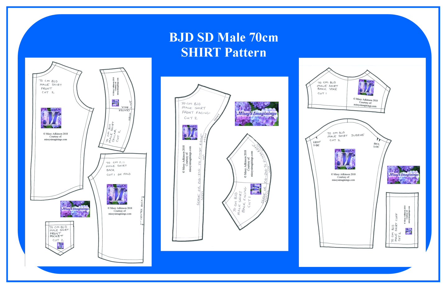 Drafting a BJD Male Shirt Pattern – missy's imaginings
