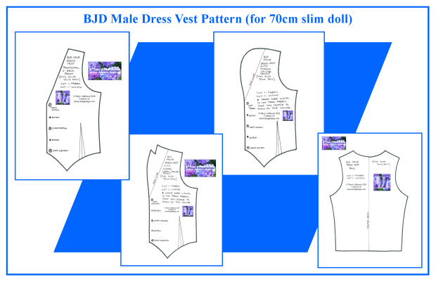 BJD SD Male 70cm VEST