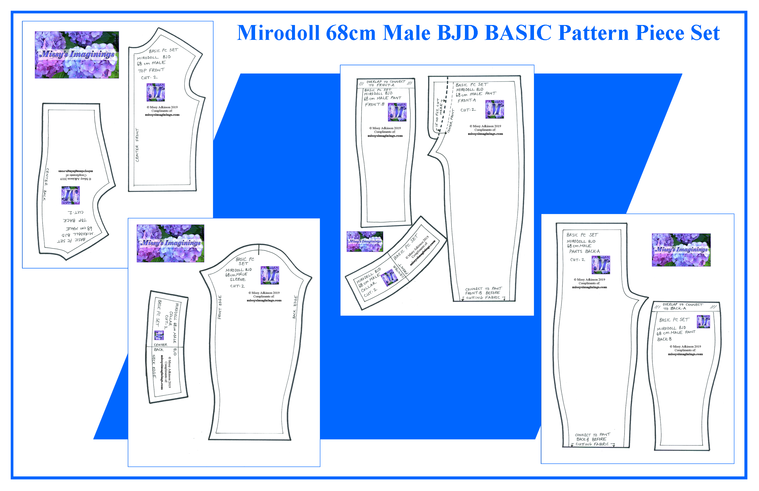 Mirodoll 68cm Male BASIC Set